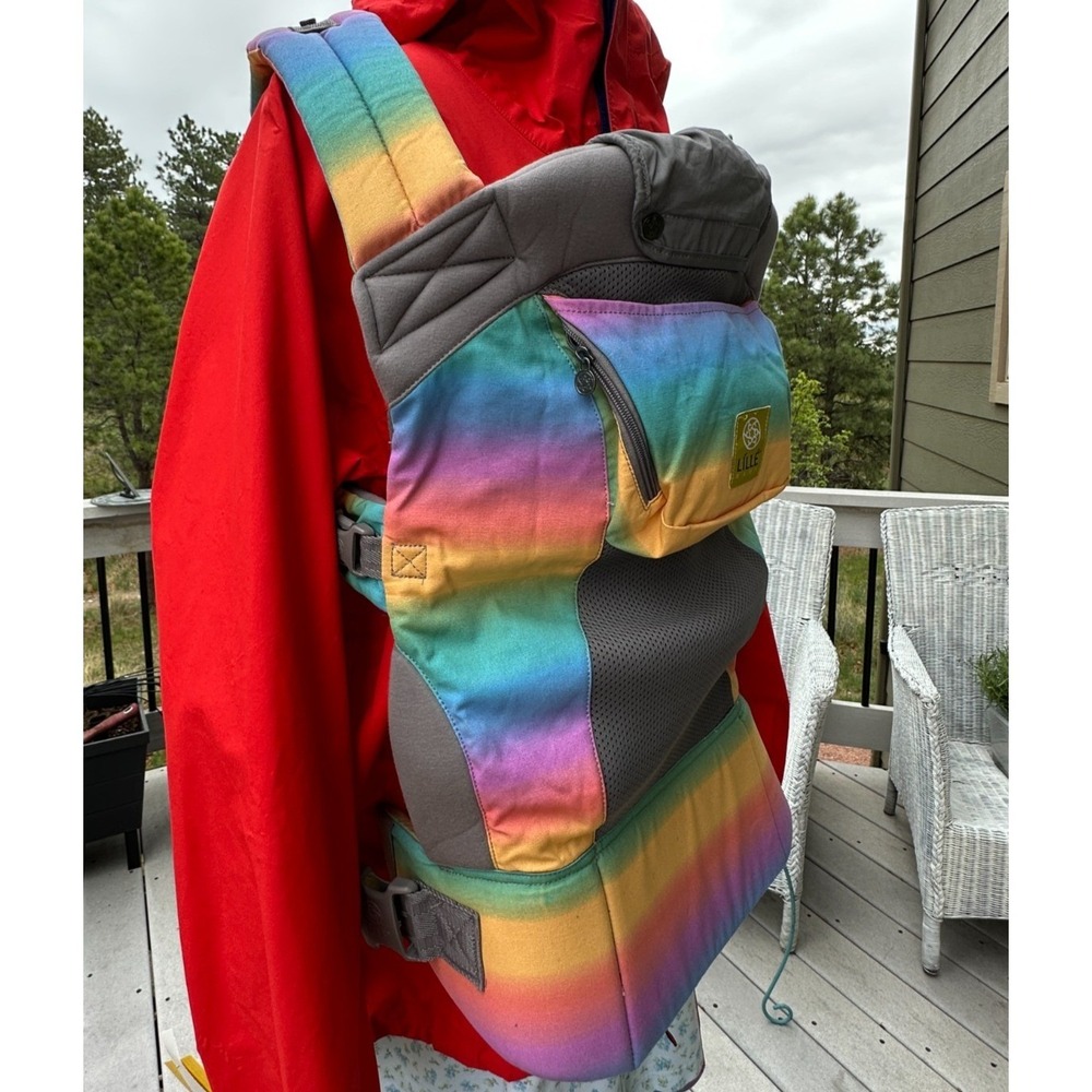 RARE Rainbow LilleBaby Carryon Airflow DLX Carrier Toddler Baby MYSTIC Pride - Picture 8 of 16